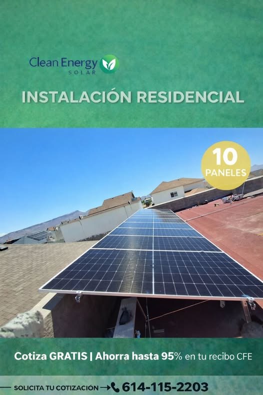 Instalación residencial de paneles solares